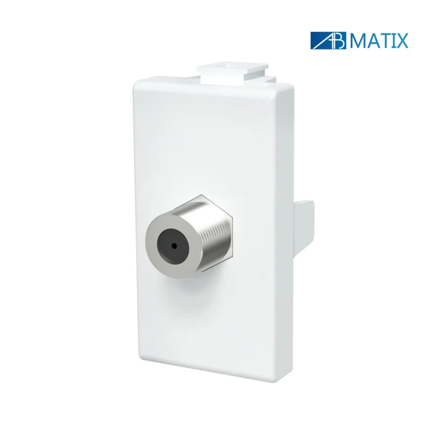 immagine del prodotto compatibile matix presa tv satellitare bianco