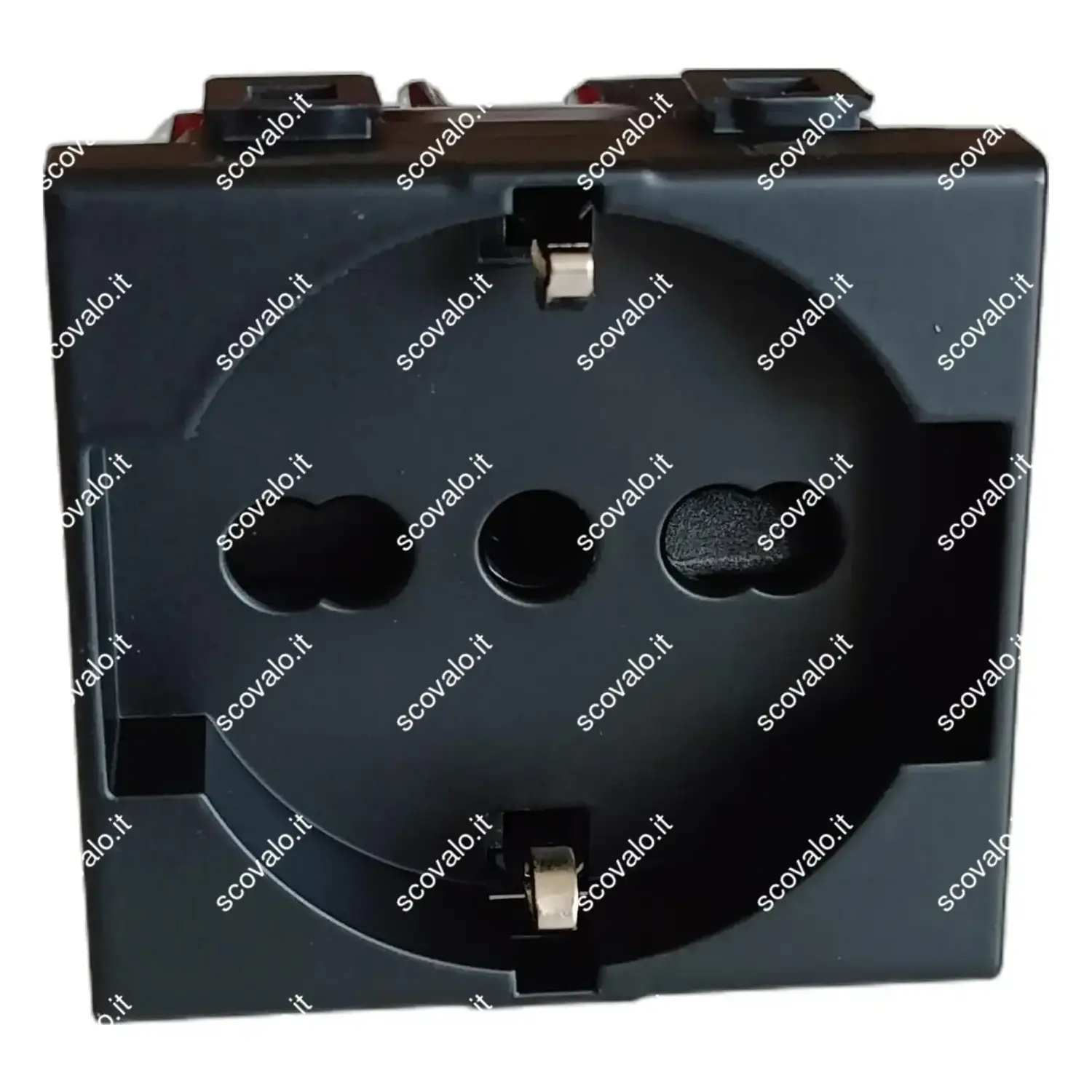 immagine compatibile matix presa schuko 10-16a nero