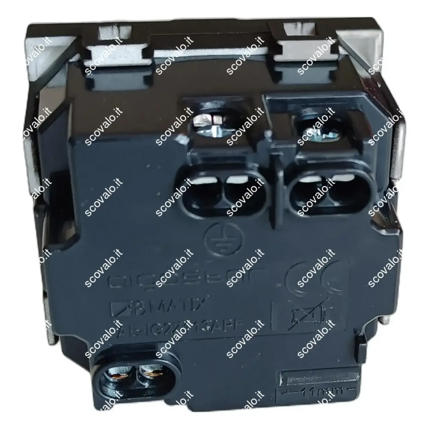 immagine compatibile matix presa schuko 10-16a nero