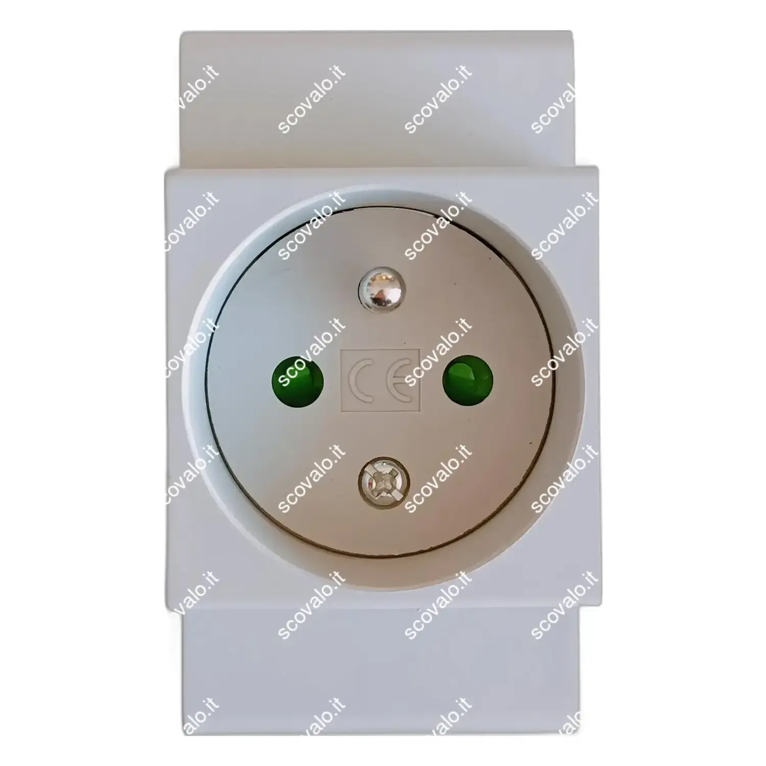 immagine presa schuko monofase 230volt barra din quadro elettrico 16a