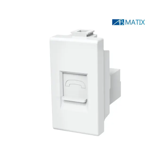 immagine del prodotto compatibile bticino matix presa telefonica rj11 bianco