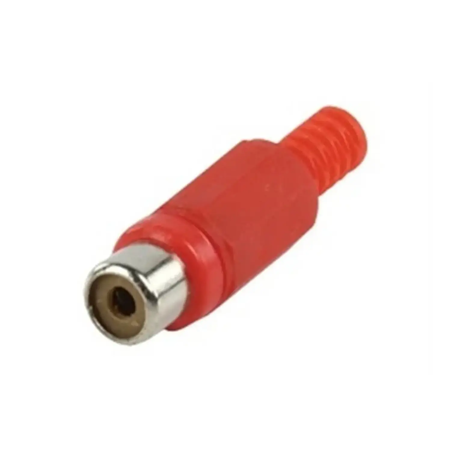 immagine Connettore RCA Rosso a Saldare Hi-Fi Audio 10 Pezzi con Protezione