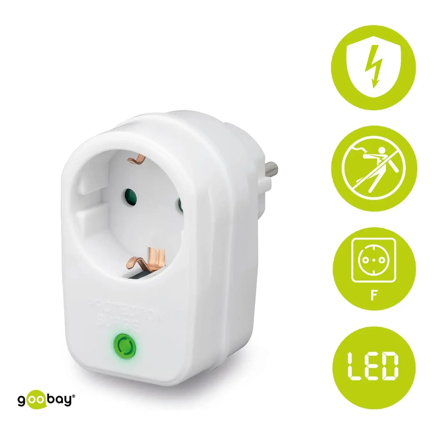 immagine protezione da sovratensioni rete per presa corrente elettrica 230volt