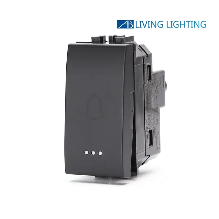 immagine del prodotto compatibile bticino livinglight living international nero pulsante con simbolo