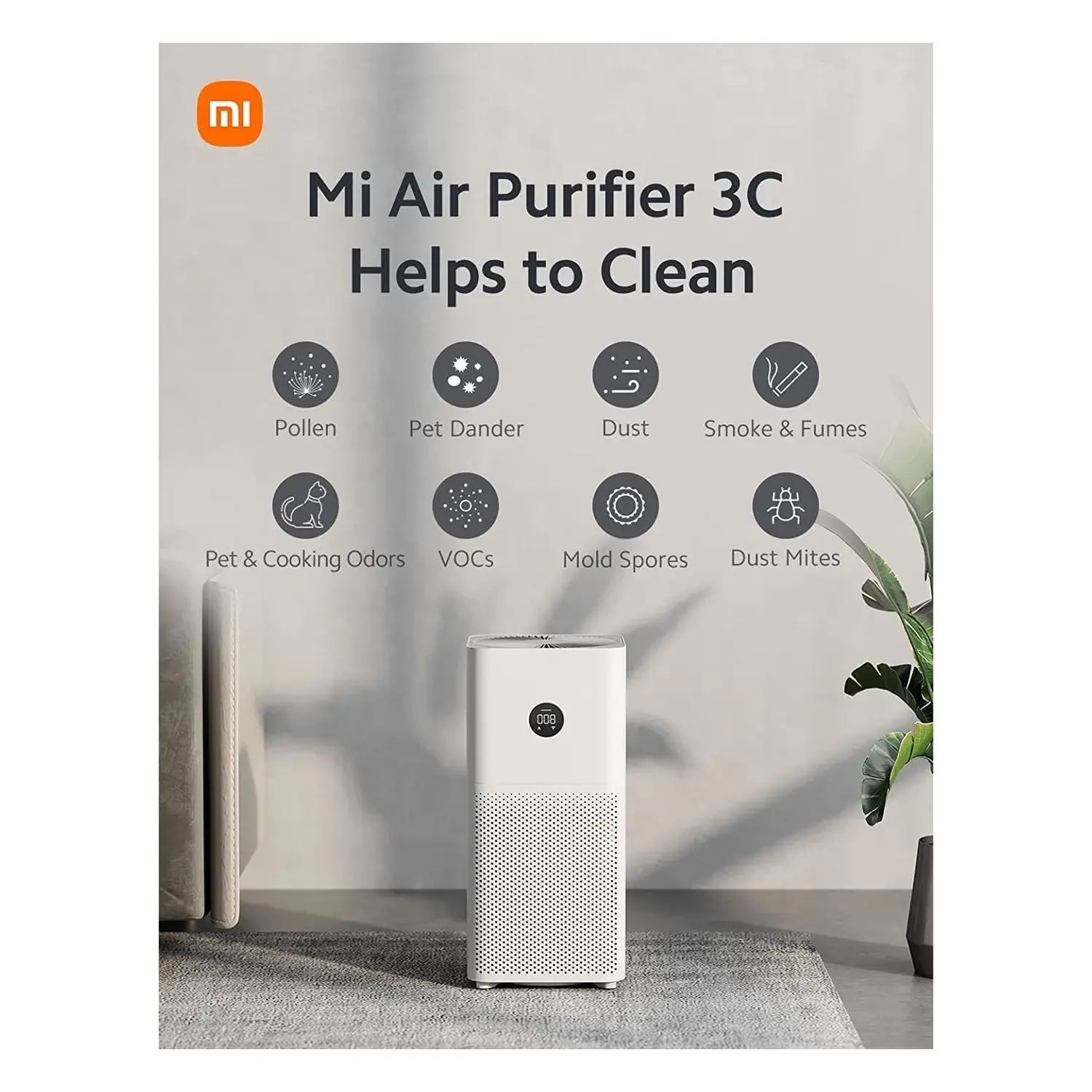 immagine purificatore aria Xiaomi Mi Air Purifier 3C smart con app usato