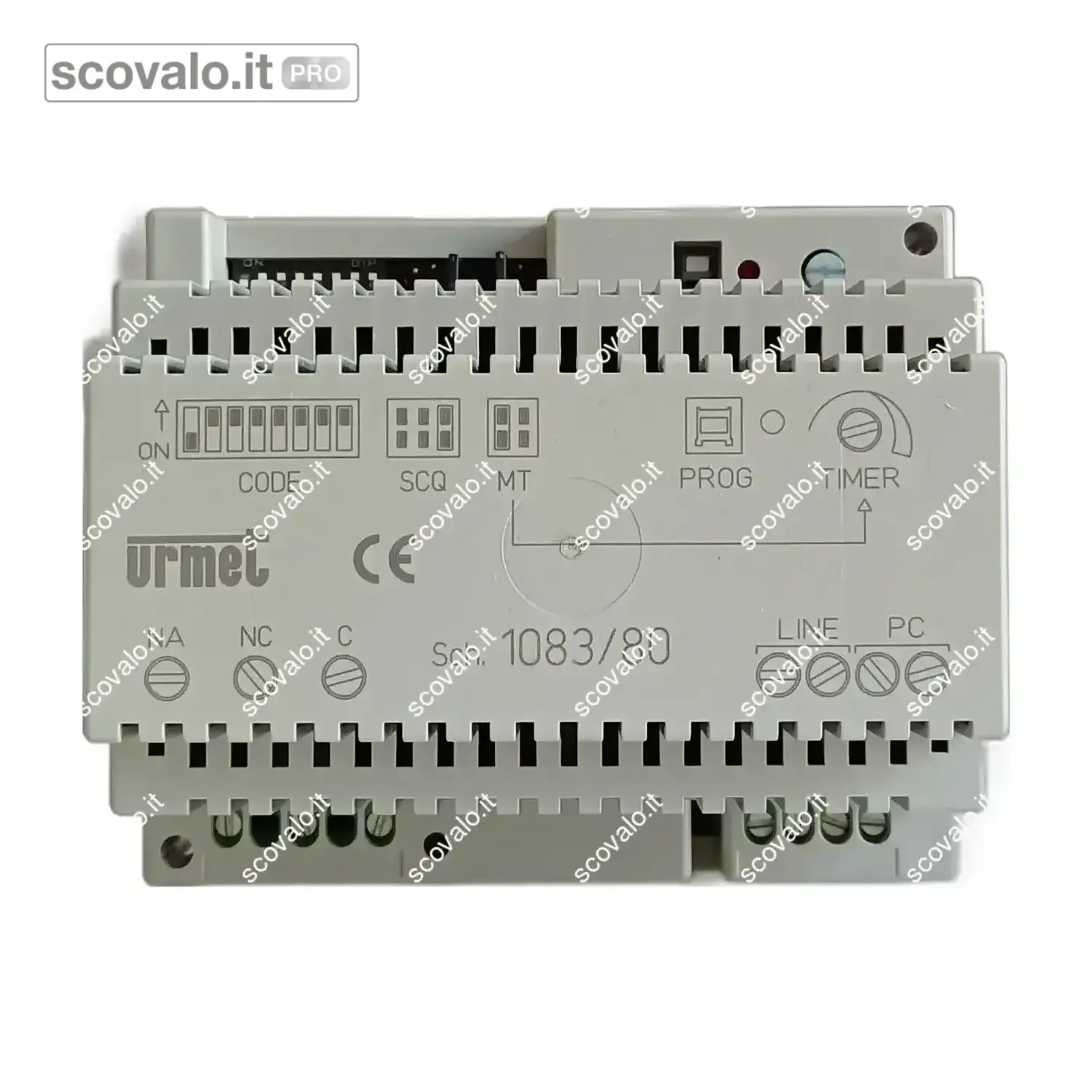 immagine del prodotto Relè Attuatore 2Voice Urmet 1083/80 6 Moduli DIN 230V 5A 30Vdc