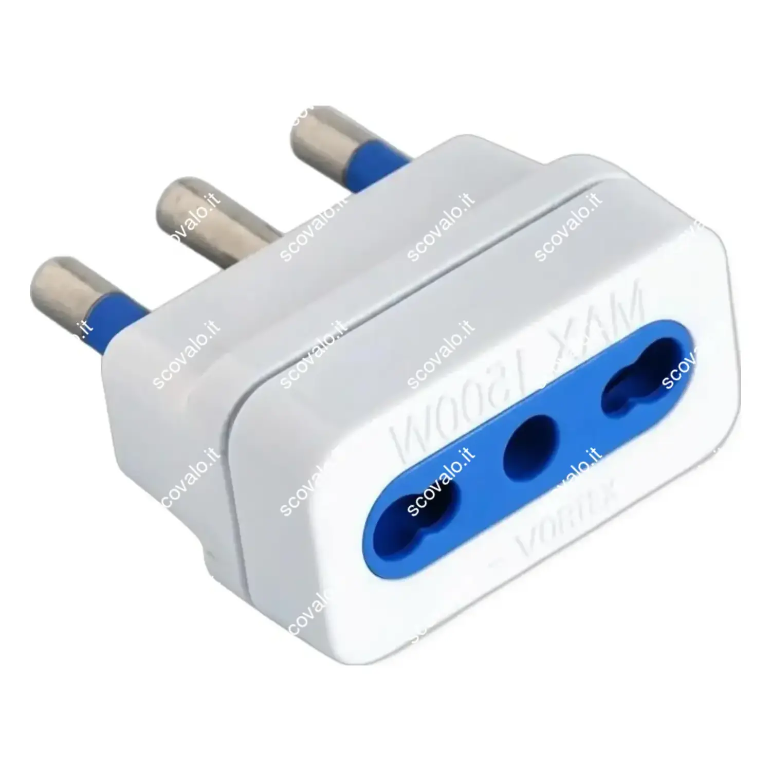 immagine Adattatore Spina a Presa Bipasso 16A 250V 1500W Propart Bianco PC