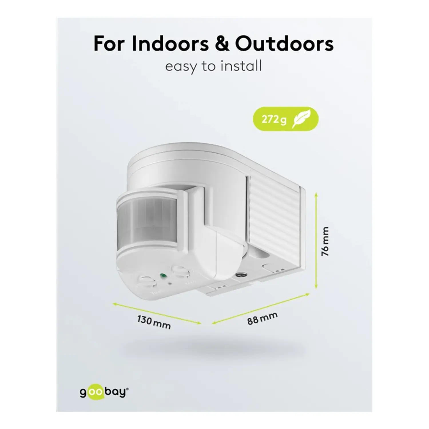 immagine Rilevatore Movimento Infrarossi Crepuscolare IP44 Bianco | 220-240V