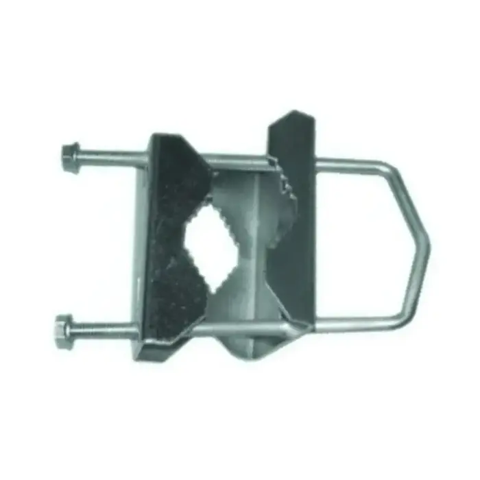 immagine del prodotto ringhierino per fissaggio palo antenna zanca ringhiera 30-60mm
