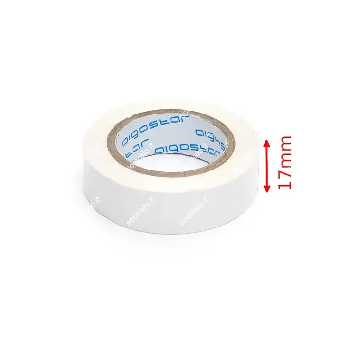 immagine nastro isolante per elettricista bianco 25 mt 17mm