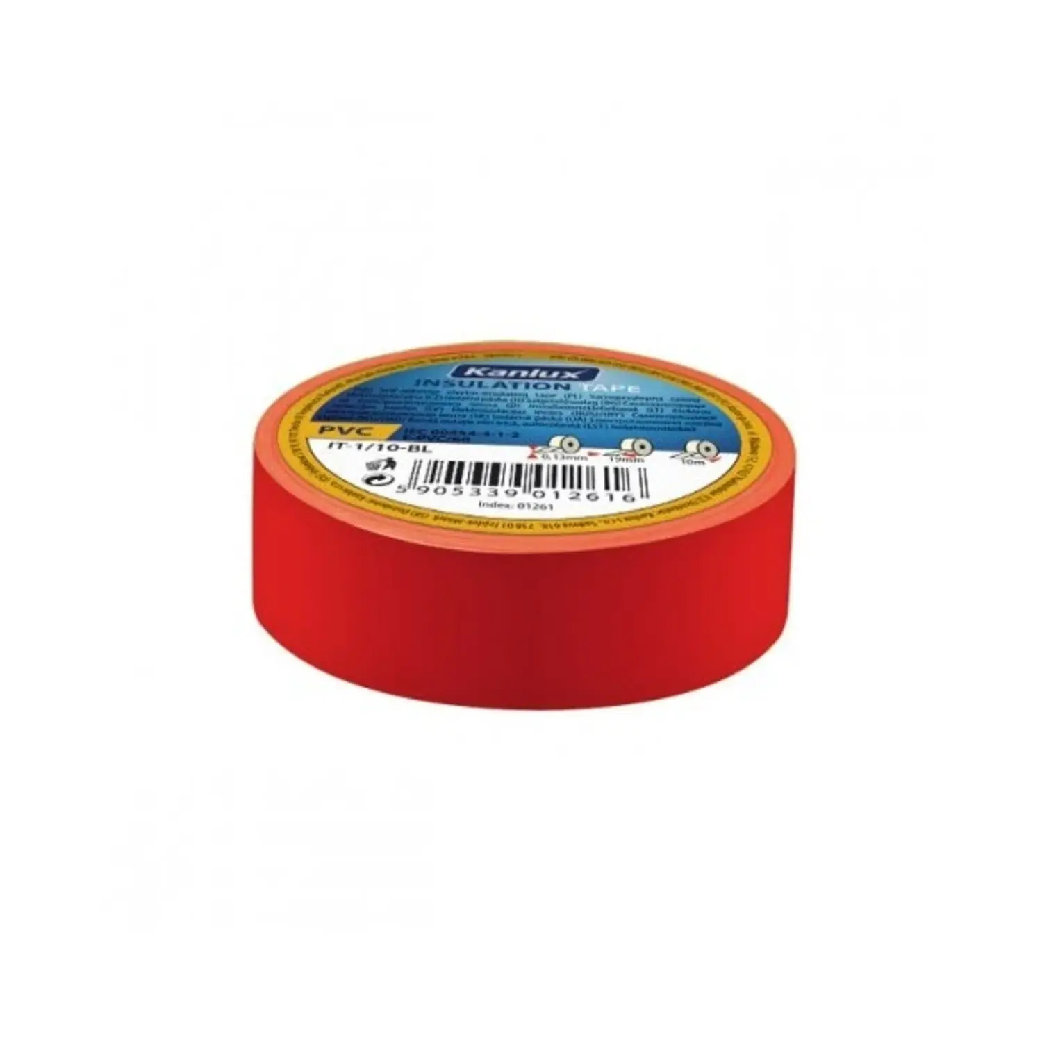 immagine del prodotto nastro isolante adesivo elettricista isolante elettrico 19 mm rosso 20 mt