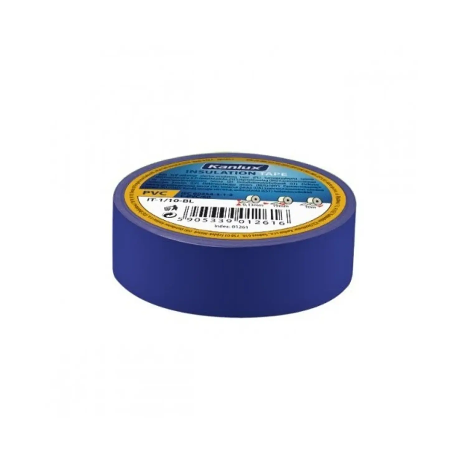 immagine del prodotto nastro isolante adesivo elettricista isolante elettrico 19 mm blu 20 mt
