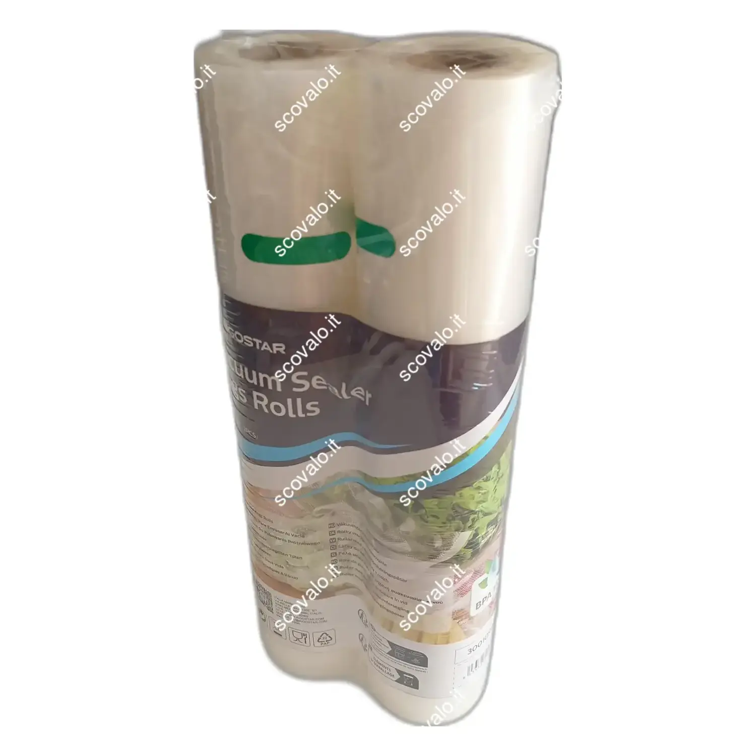 immagine 2 rotoli sacchetti sottovuoto bpa free ritaglio libero