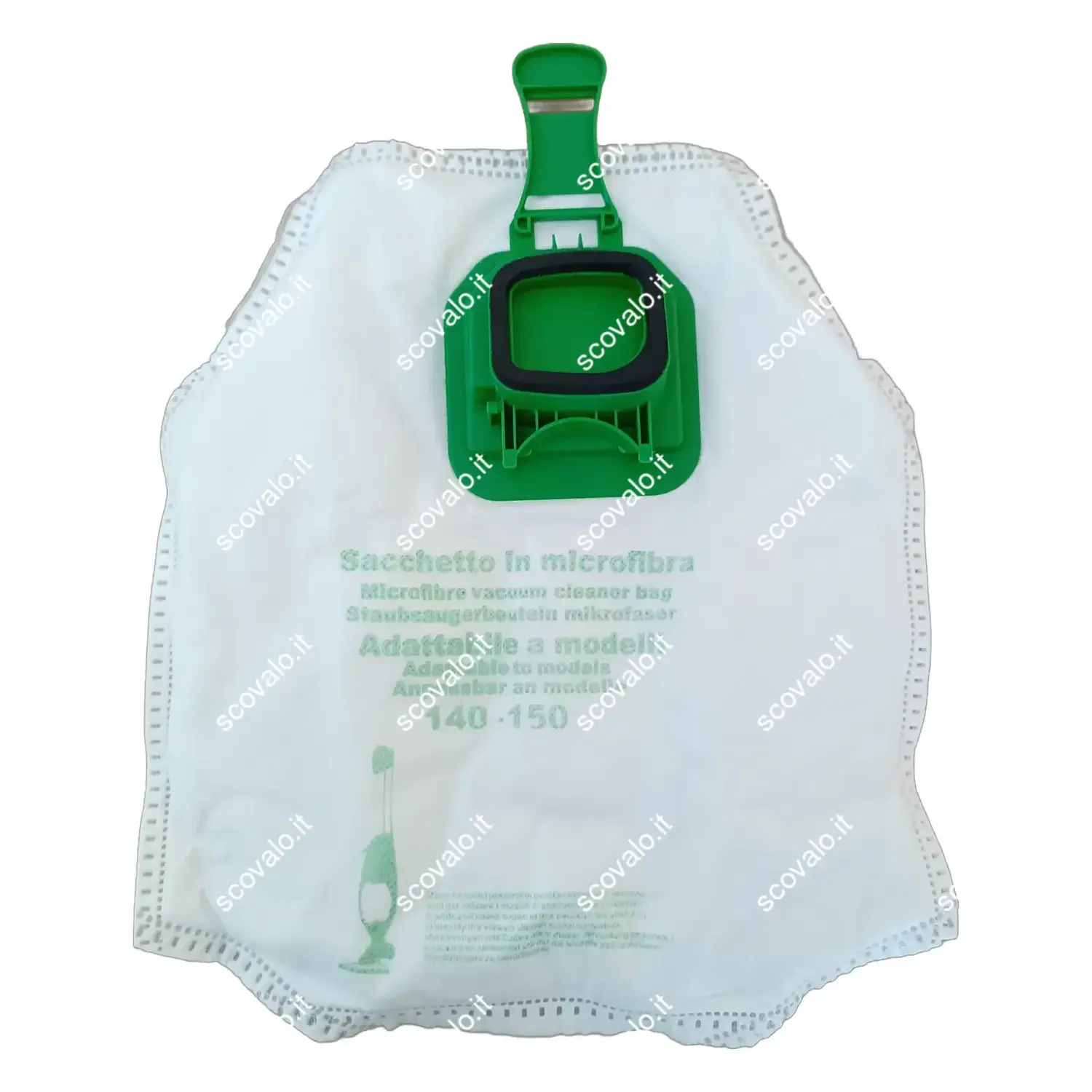 12 Sacchetti Per Aspirapolvere In Microfibra Compatibili Con Folletto Vorwerk Kobold VK140, VK150 - Multistrato Con Chiusura Igienica