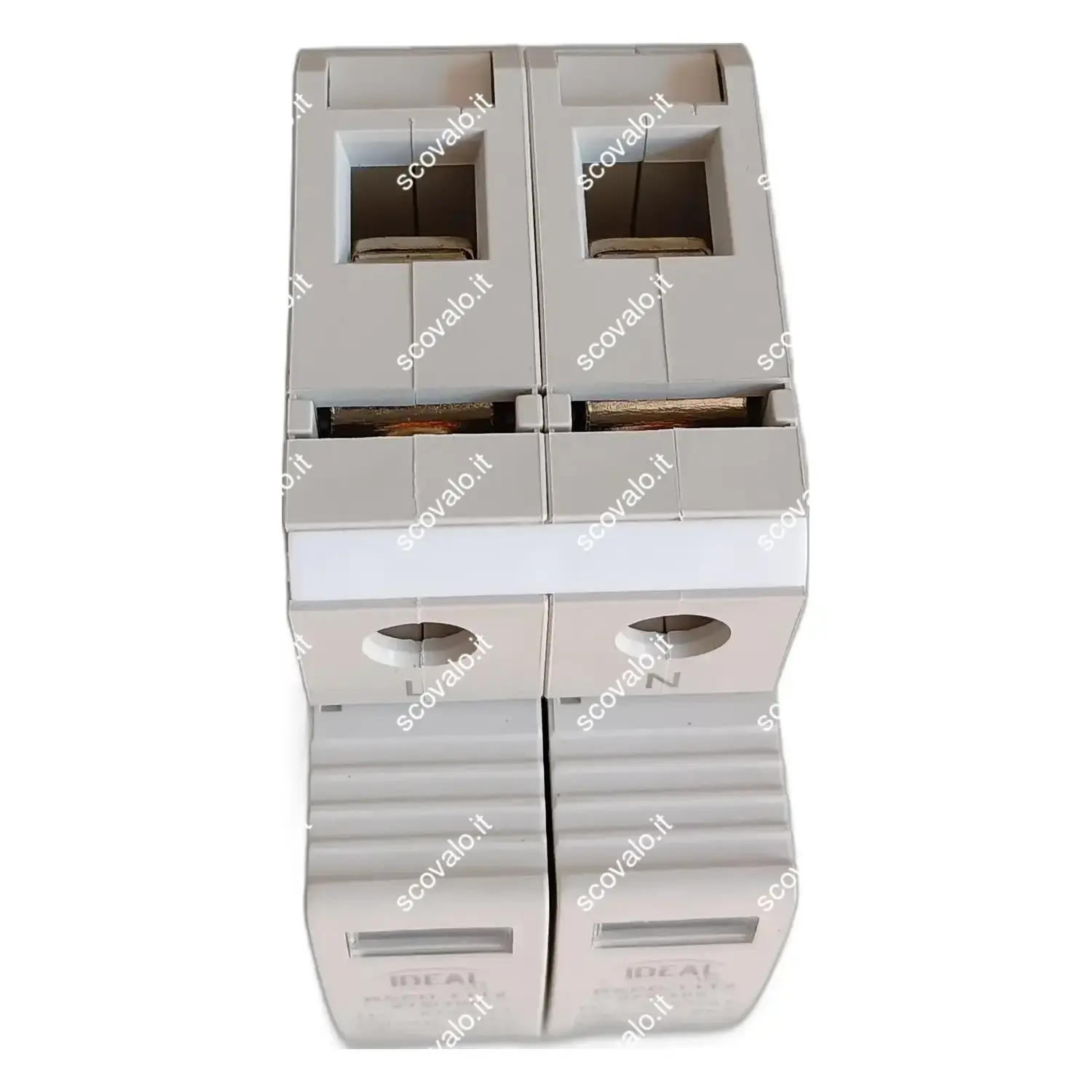 immagine scaricatore di sovratensione monofase 2 posti din T1+T2(B+C) 230 vac