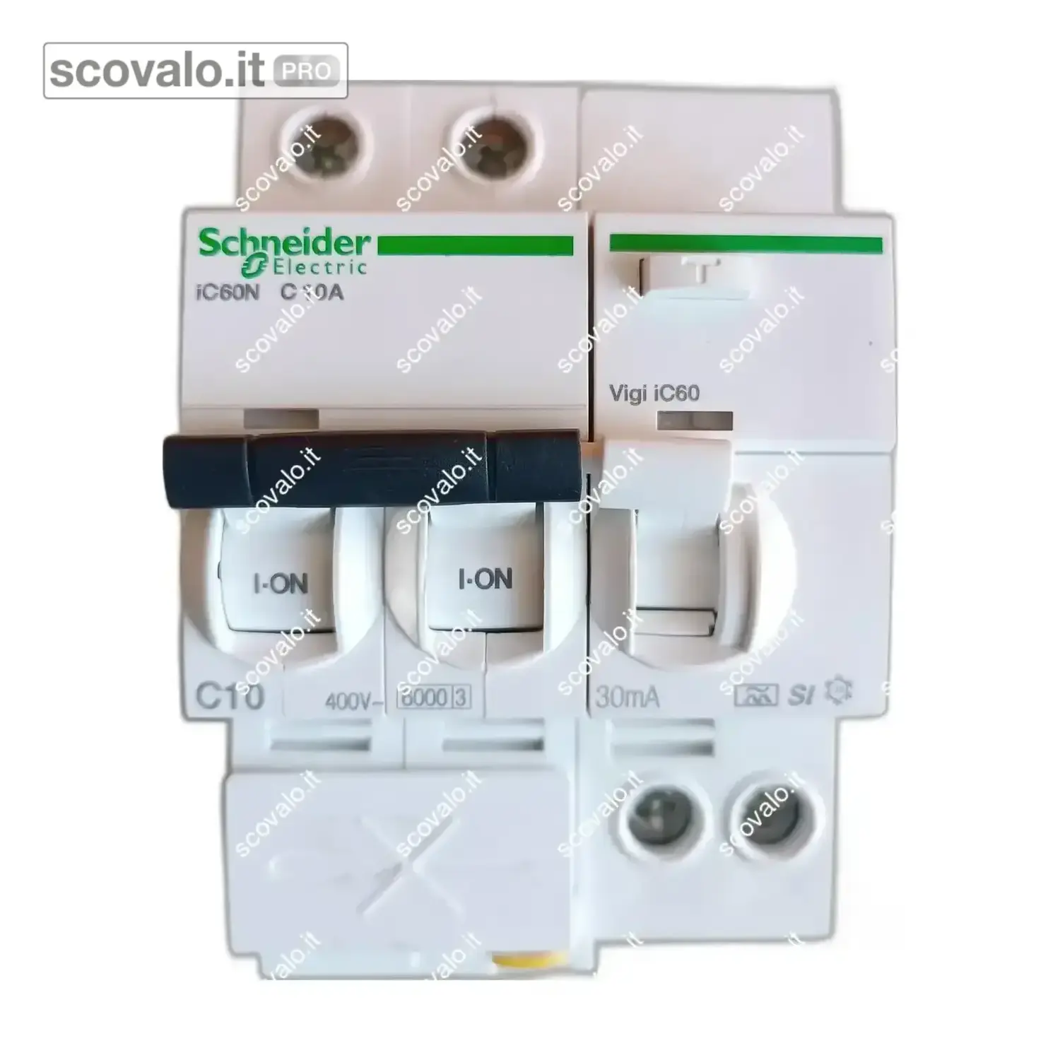 immagine del prodotto Schneider C10A Magnetotermico Differenziale 30mA IC60N Vigi Usato