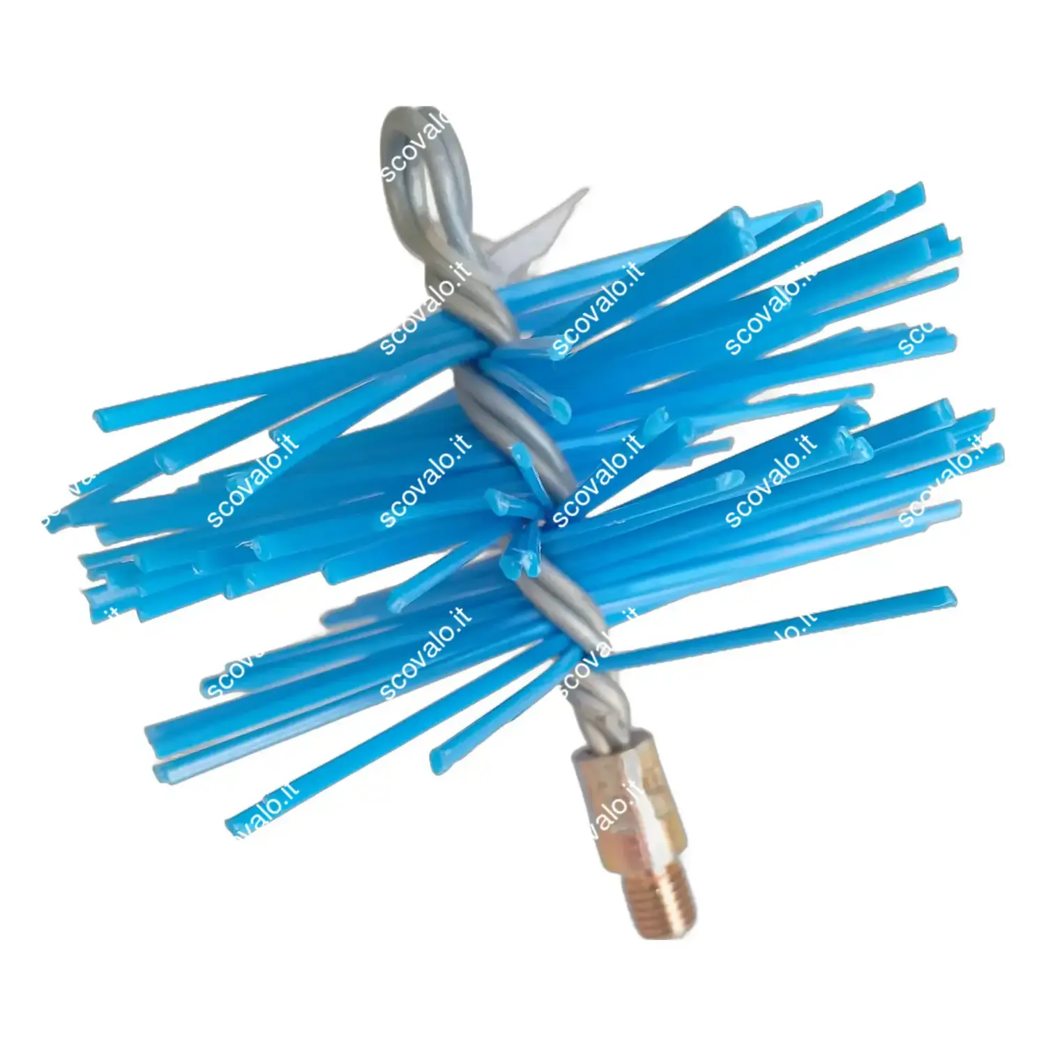 immagine scovolo camino nylon pulizia canna fumaria 150mm stufa caldaia