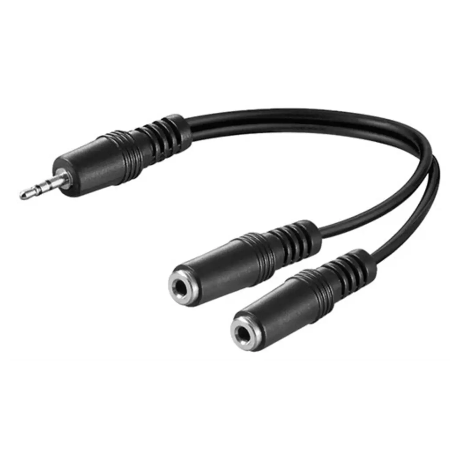 immagine cavo audio jack aux stereo 3.5 mm a 2 x presa sdoppiatore 20 cm