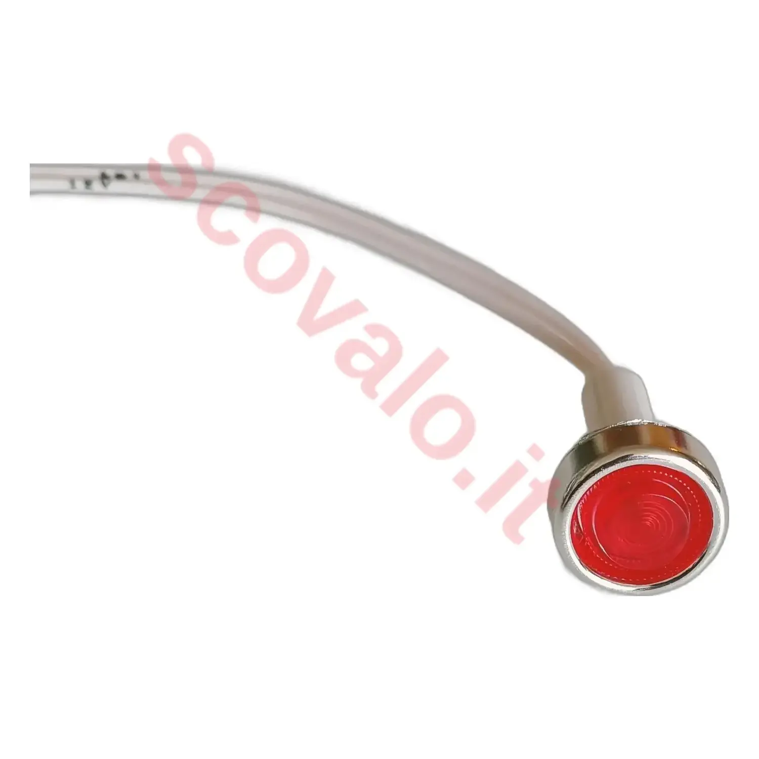 immagine segnalatore lampada spia neon incasso foro 10mm 12 volt luce rossa