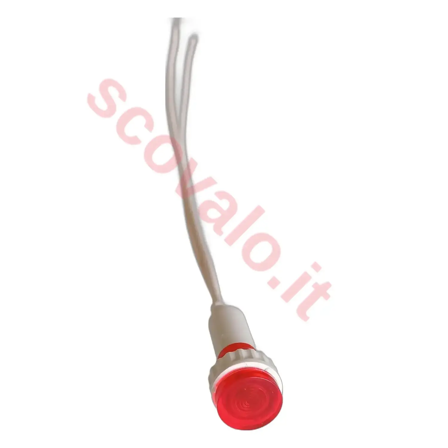 immagine del prodotto segnalatore lampada spia neon incasso foro 10mm 220-240 volt luce rossa