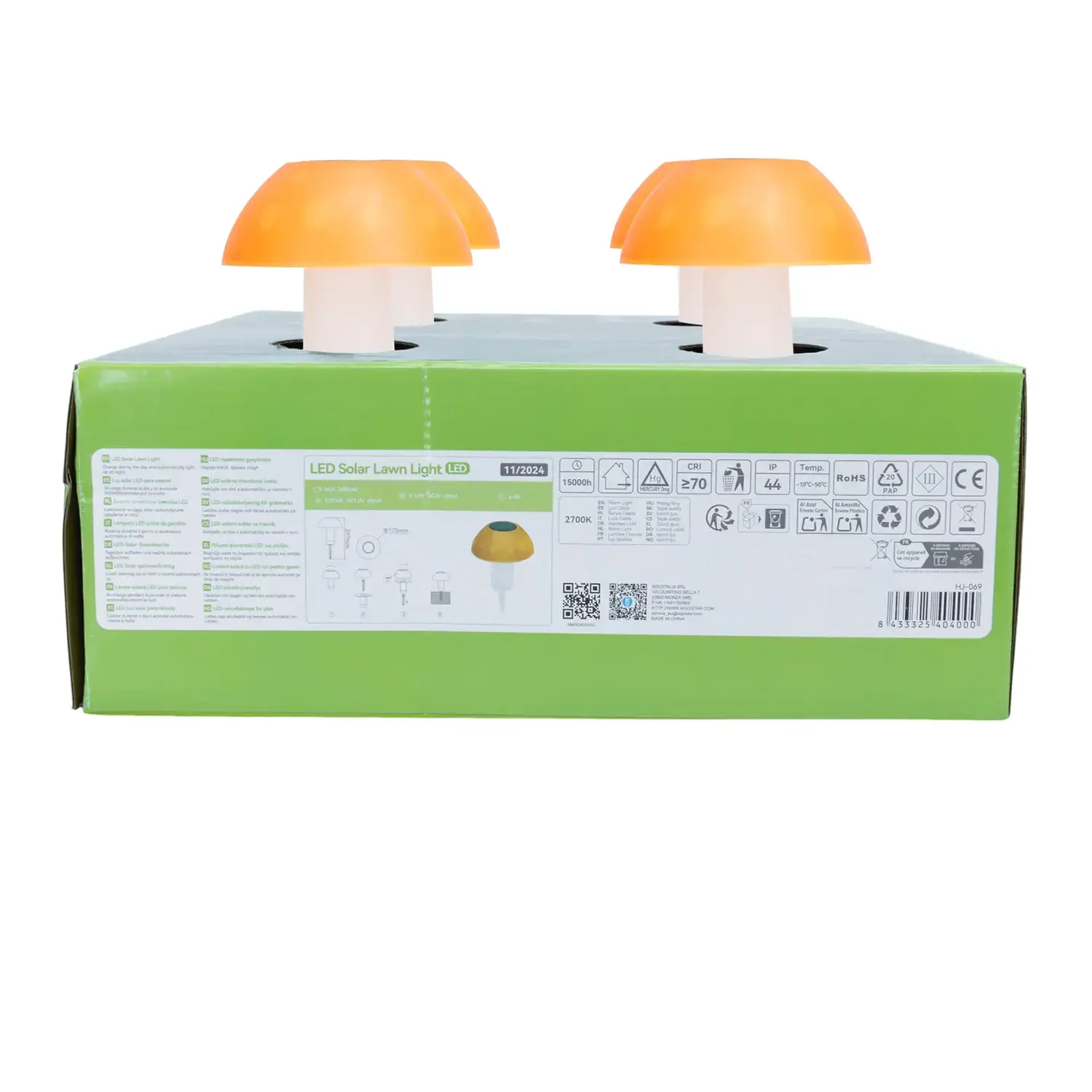 immagine Segnapassi solare a fungo (grande) 2700K