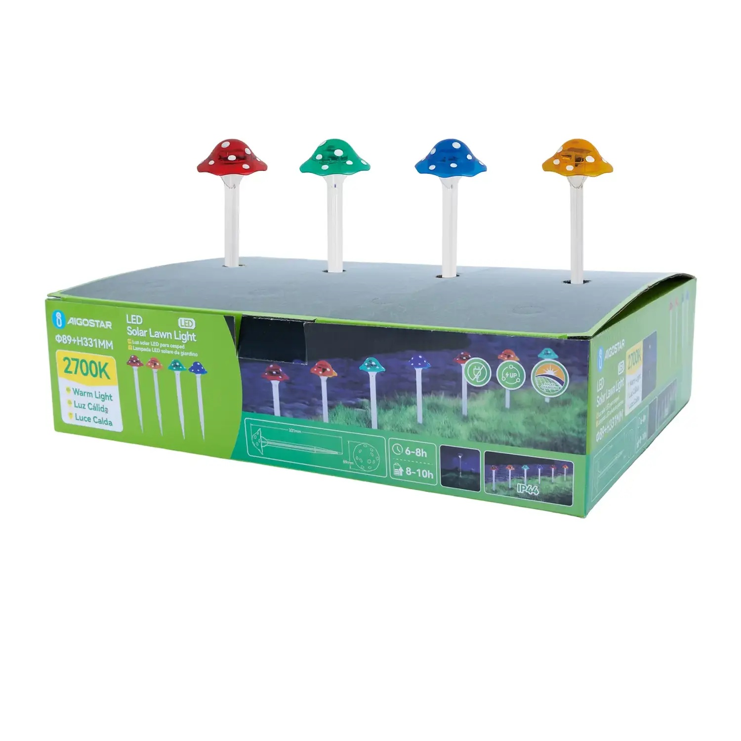 immagine Segnapassi solare a fungo (piccolo) 2700K