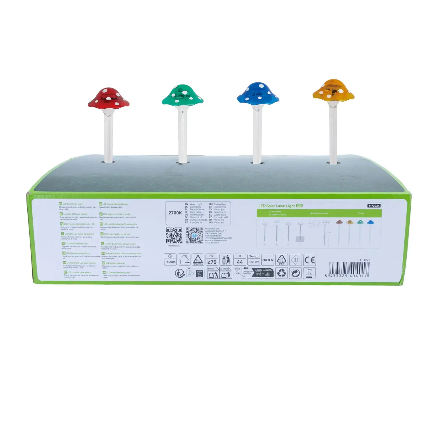 immagine Segnapassi solare a fungo (piccolo) 2700K