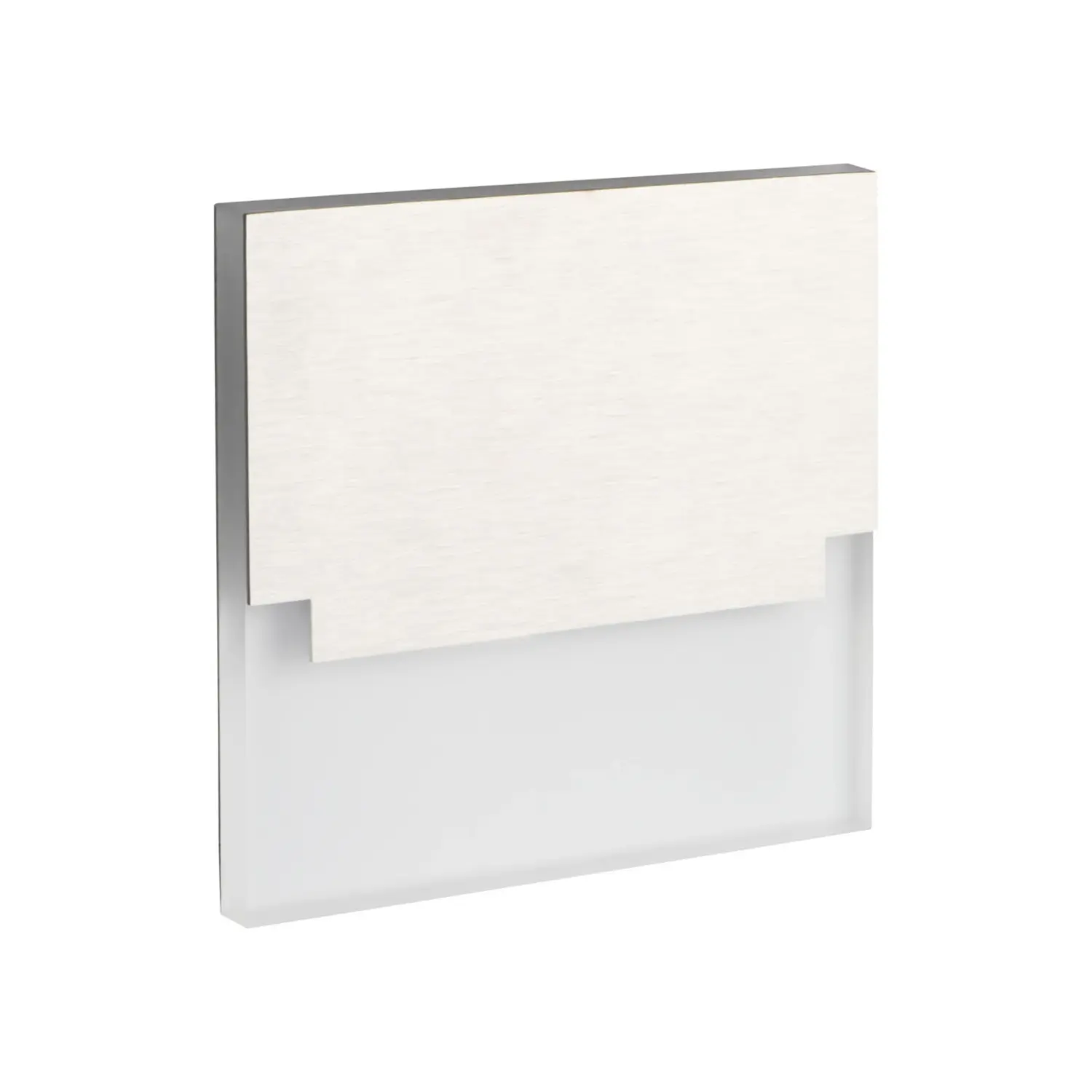 immagine del prodotto segnapasso led sabik scala 0,80 watt 12 volt bianco freddo alluminio quadrato