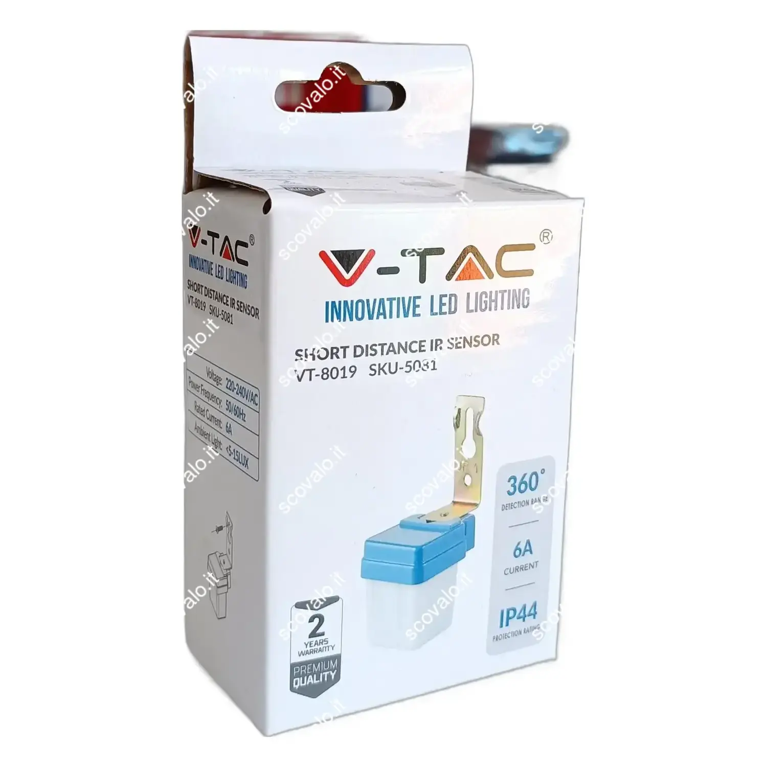 immagine sensore crepuscolare esterno accensione luci 220-240 volt ip44