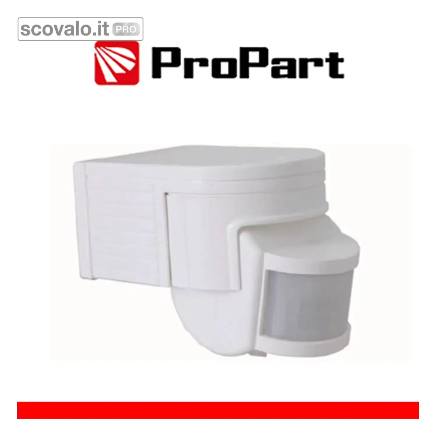 immagine del prodotto Sensore Movimento PIR Propart 180° 12m 1200W Regolabile Giorno/Notte
