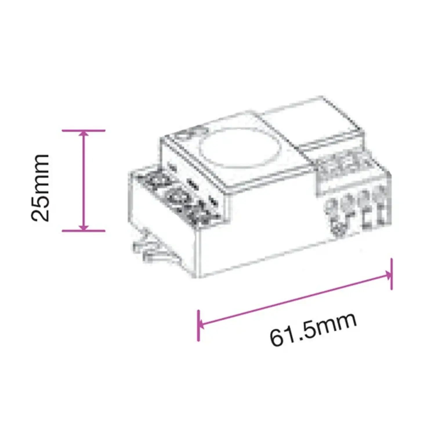 immagine sensore movimento microonda e crepuscolare mini