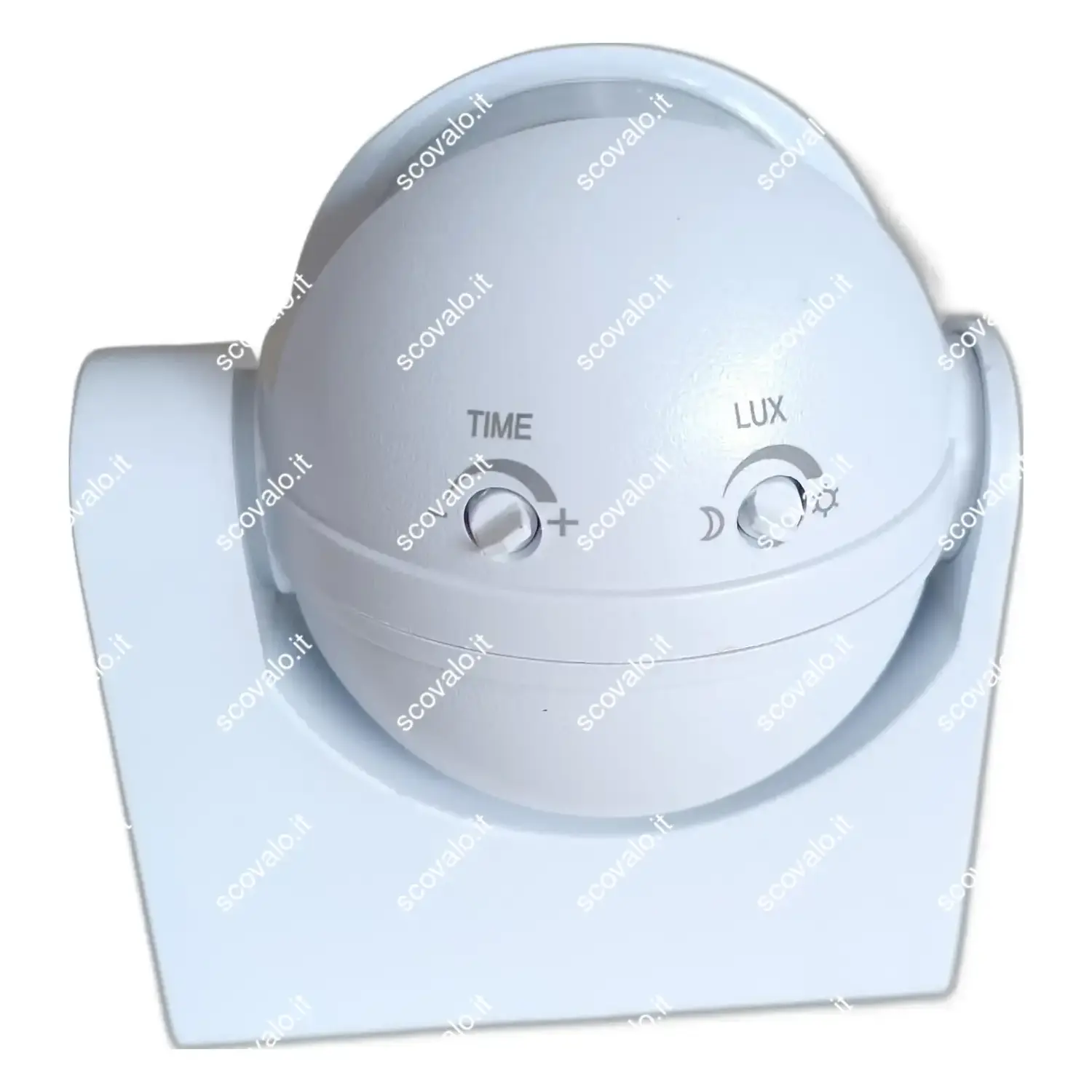 immagine sensore rilevatore di movimento crepuscolare parete esterno bianco ip44