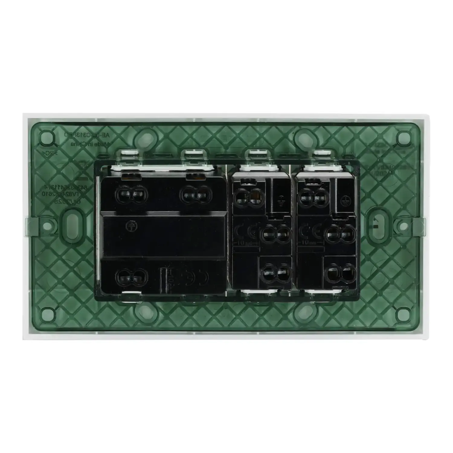 immagine Serie italiana AVP, presa da parete a incasso, bianca (2 prese P17/11 + presa P40) bianco