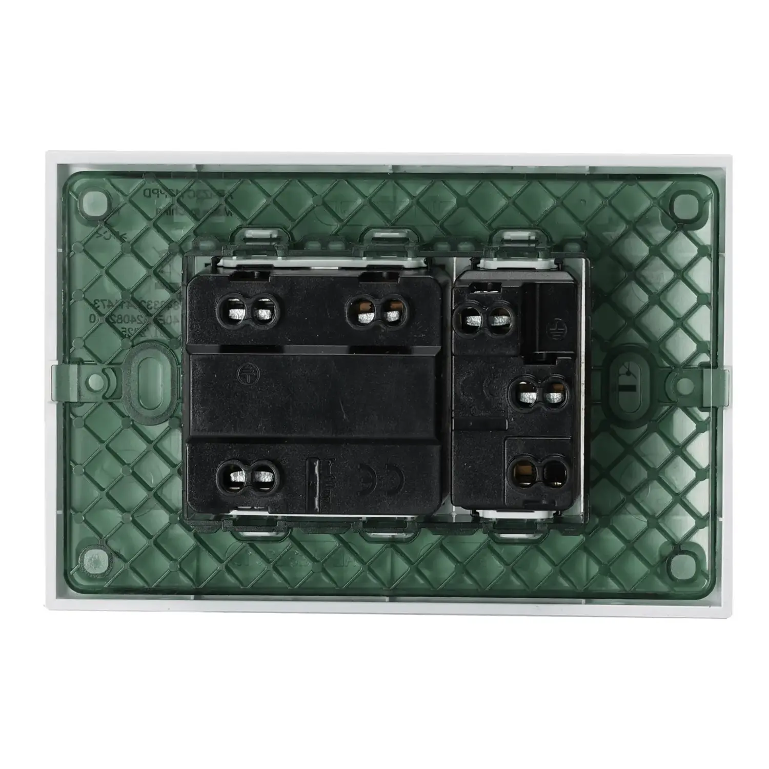 immagine Serie italiana AVP, presa da parete a incasso, bianca (prese P17/11 + presa P40) bianco