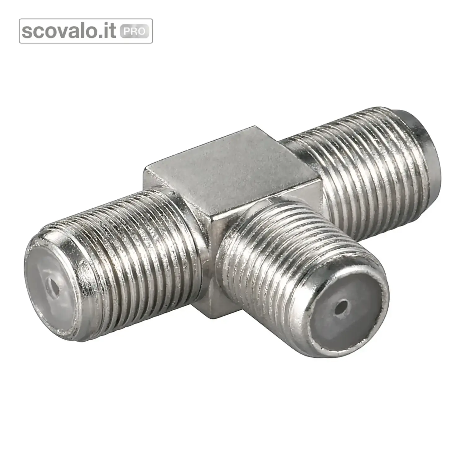 immagine del prodotto Set 10x Sdoppiatore TV Satellitare Tipo F Tripla Zinco Schermato 3 Way