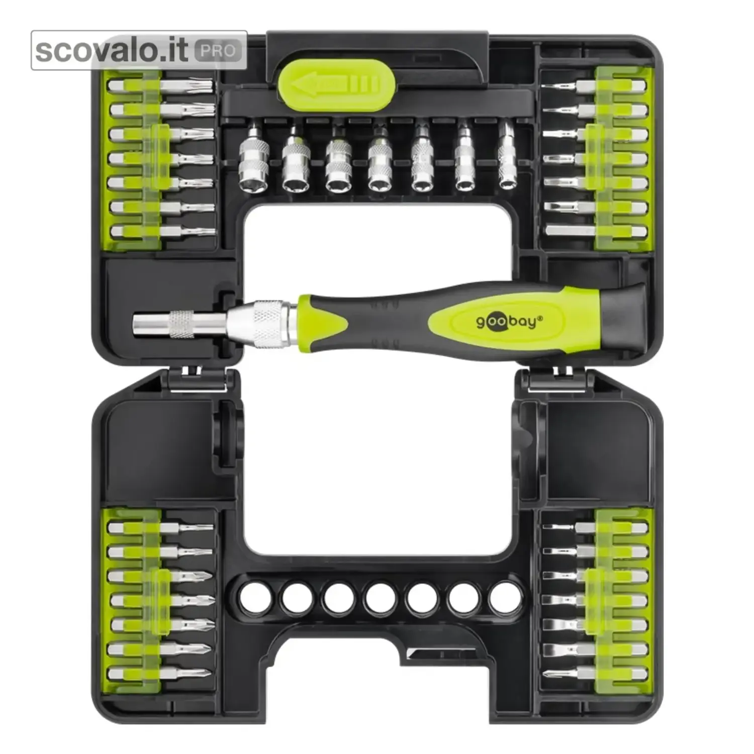 immagine del prodotto Set Cacciaviti Precisione 37 Pezzi Cr-V con Bussole e Punte Elettronica