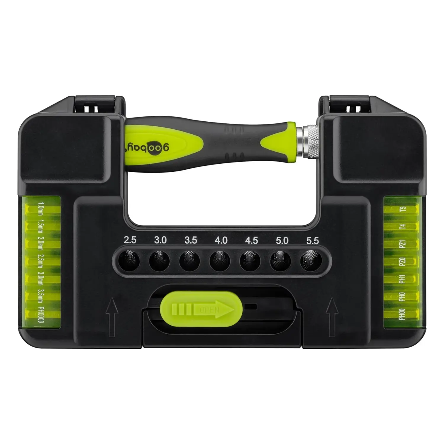 immagine Set Cacciaviti Precisione 37 Pezzi Cr-V con Bussole e Punte Elettronica