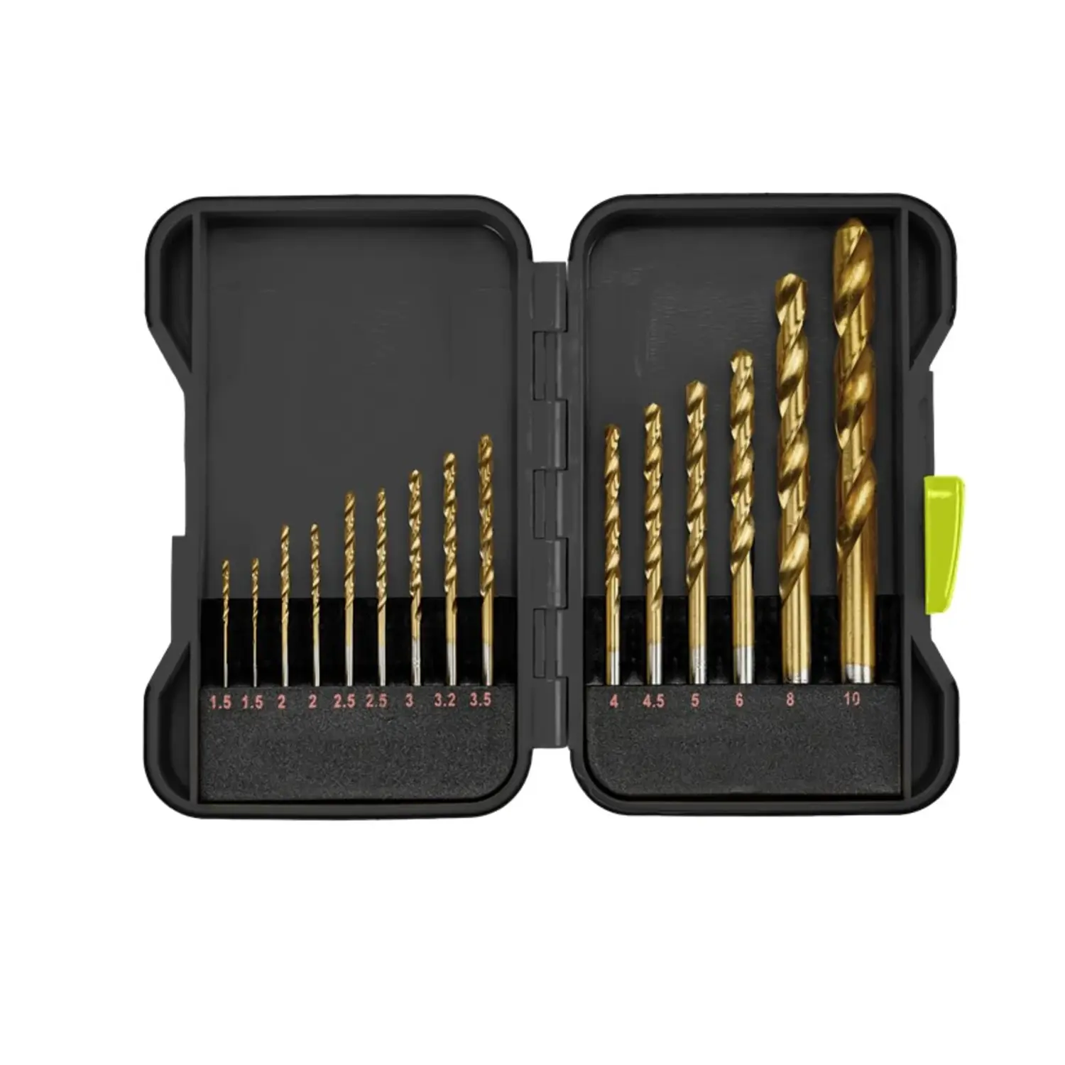 immagine Set 15 Punte Metallo HSS Titanio 1.5-10mm con Punta Centratrice