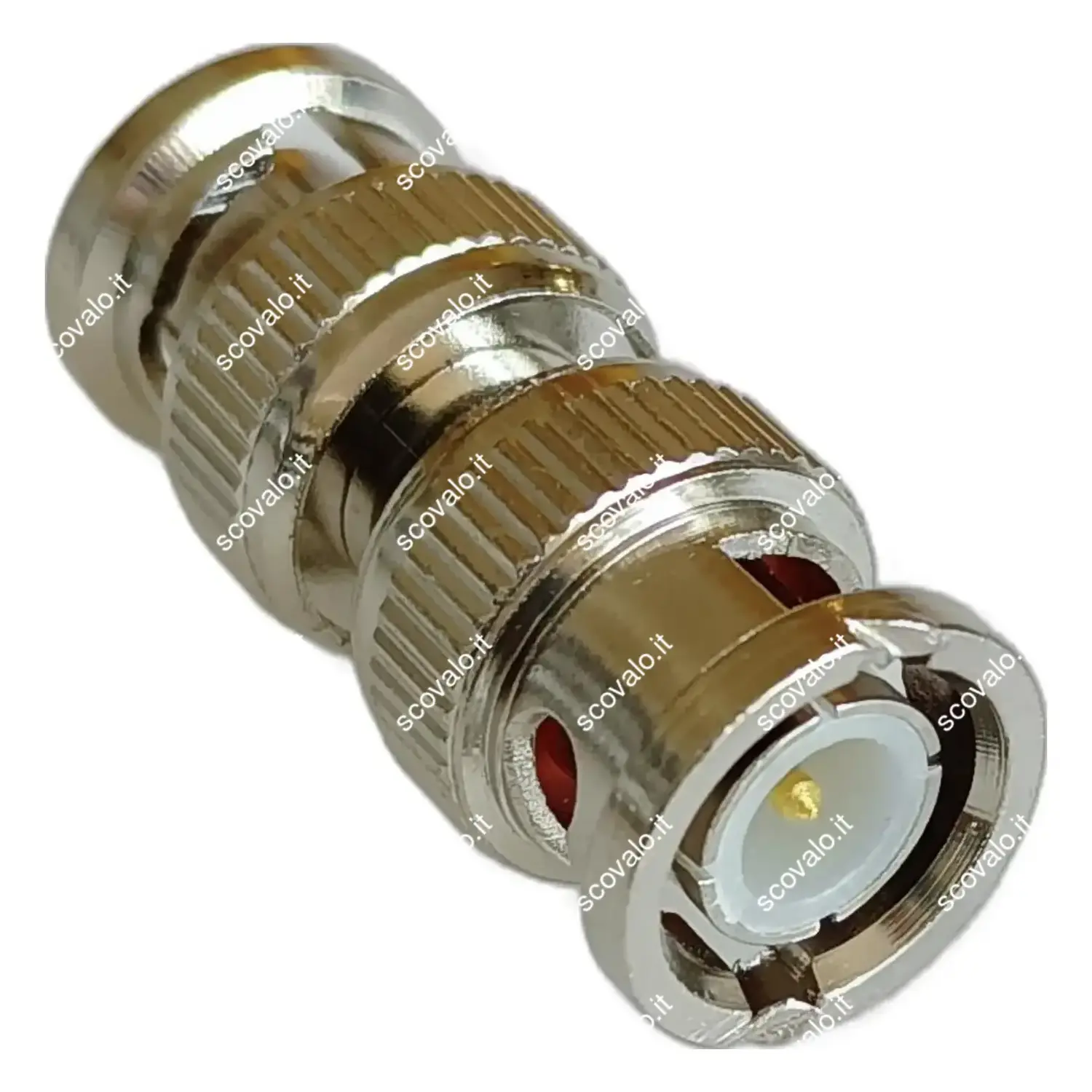 immagine spina bnc 50 ohm giunto con perno dorato spina-spina