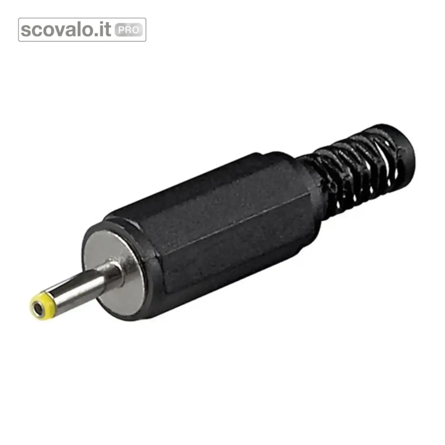 immagine del prodotto Spina Connettore DC 0,75x2,4 mm Perno 9,5 mm Antipiega Goobay