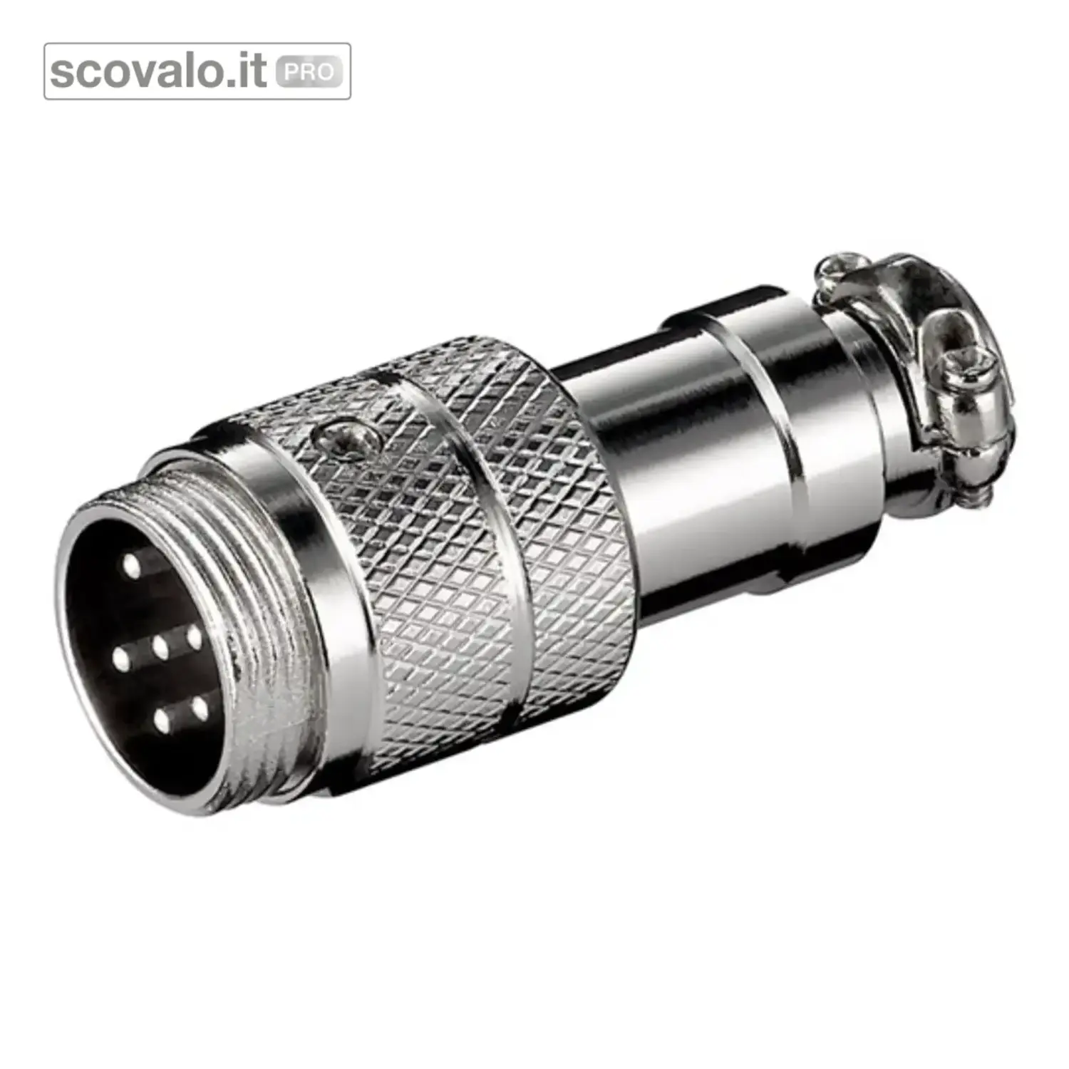 immagine del prodotto Connettore Microfono XLR 6 Poli Metallo Avvitabile Canon 6 Pin