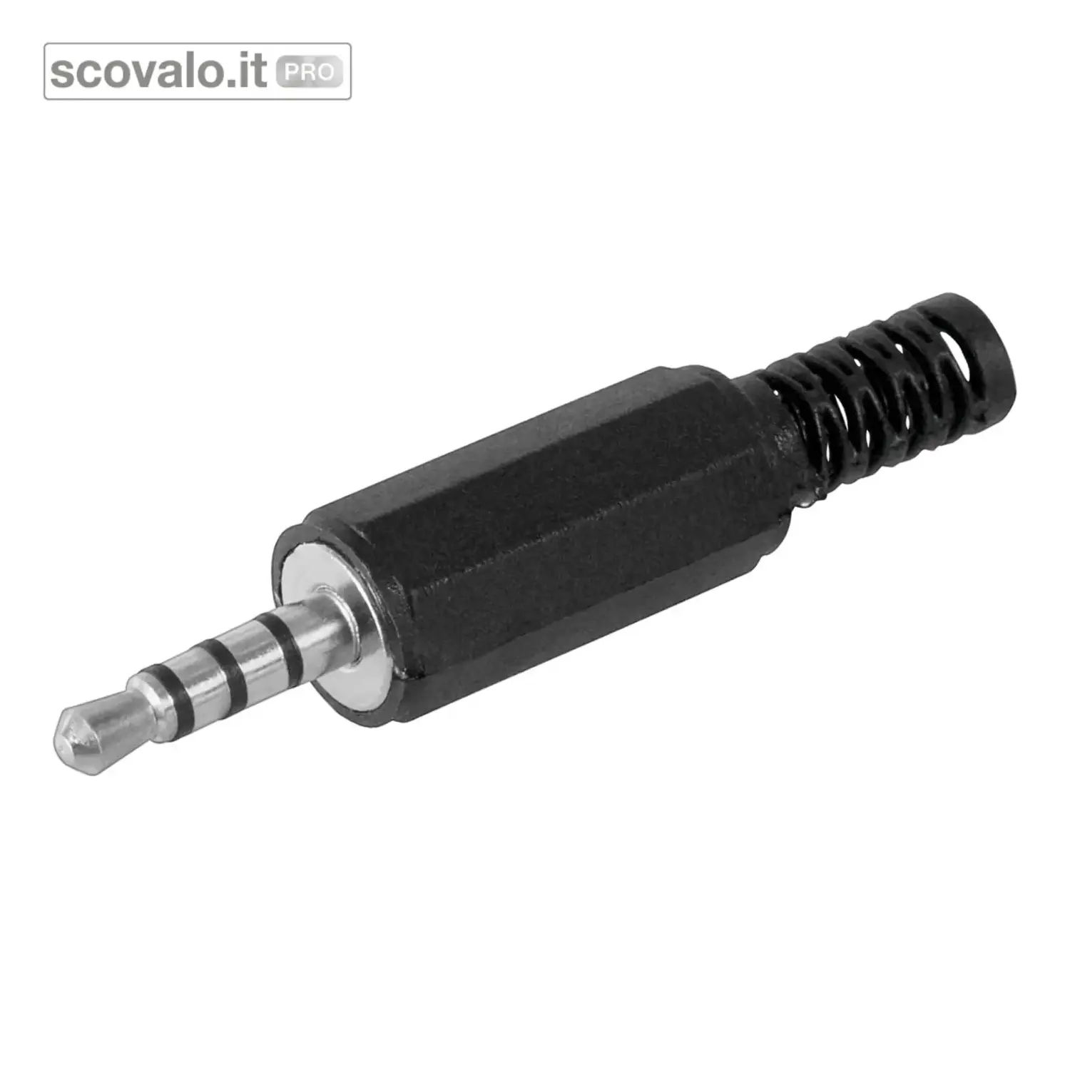 immagine del prodotto Spina Jack 3.5mm Stereo 4 Poli 4 Contatti con Protezione Antipiega