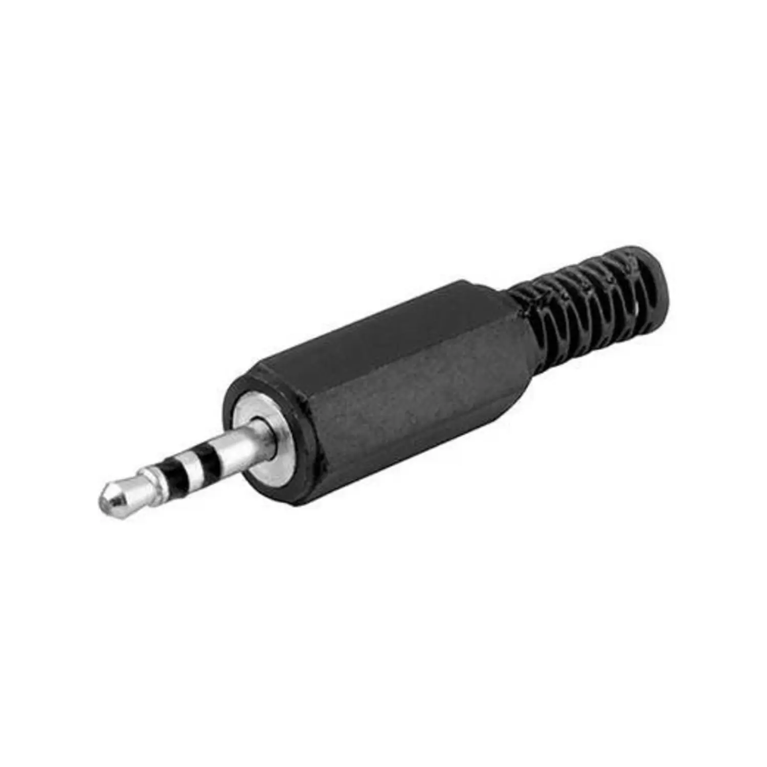 immagine spina jack stereo 2.5 mm in plastica con guidacavo antipiega wnt 11005
