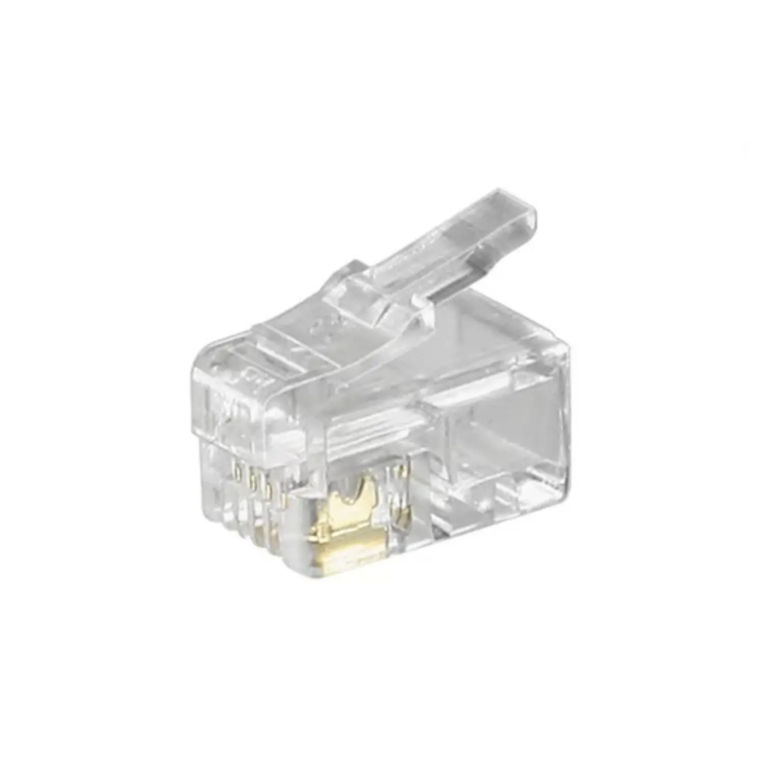 immagine del prodotto spina rj10 modulare plug telefonico per cavi piatti rj10 4p4c 4poli 10 pezzi