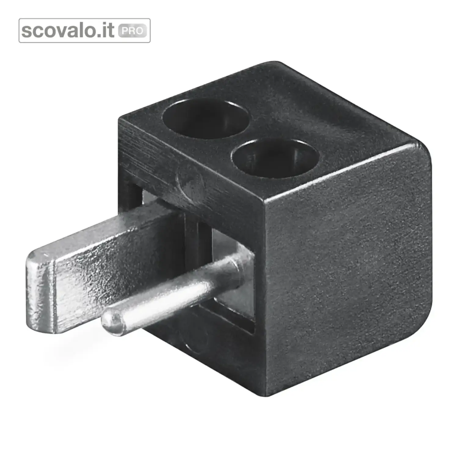 immagine del prodotto Spina Punto e Virgola Morsetto Nero per Altoparlanti 2,5mm | Goobay