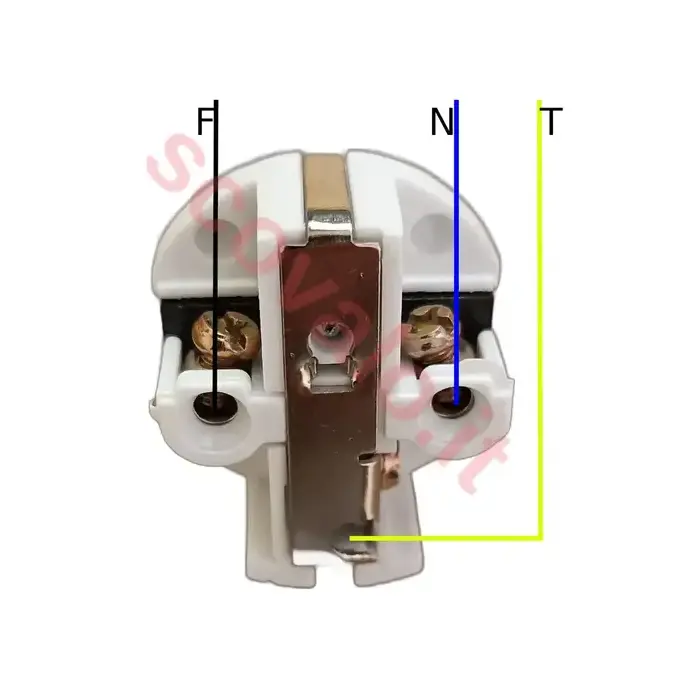 immagine spina schuko 90 gradi piatta salvaspazio elettrica bianco