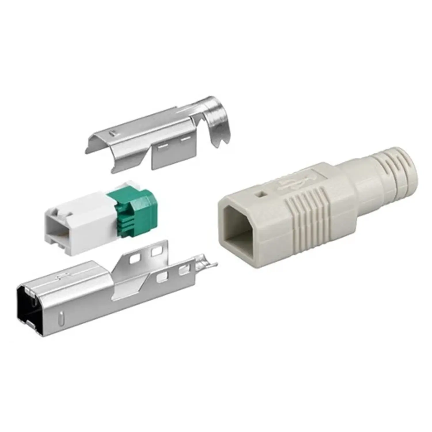 immagine del prodotto spina connettore usb stampante da assemblare guidacavo usb tipo b