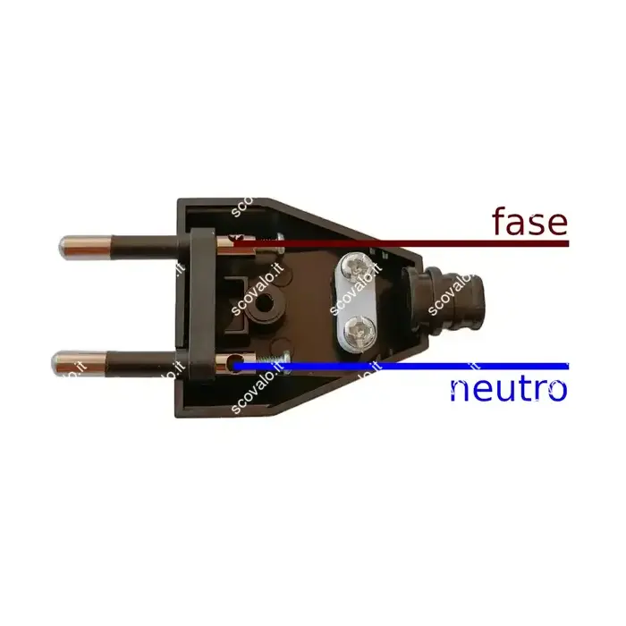 schema di collegamento spina volante elettrica prolunga