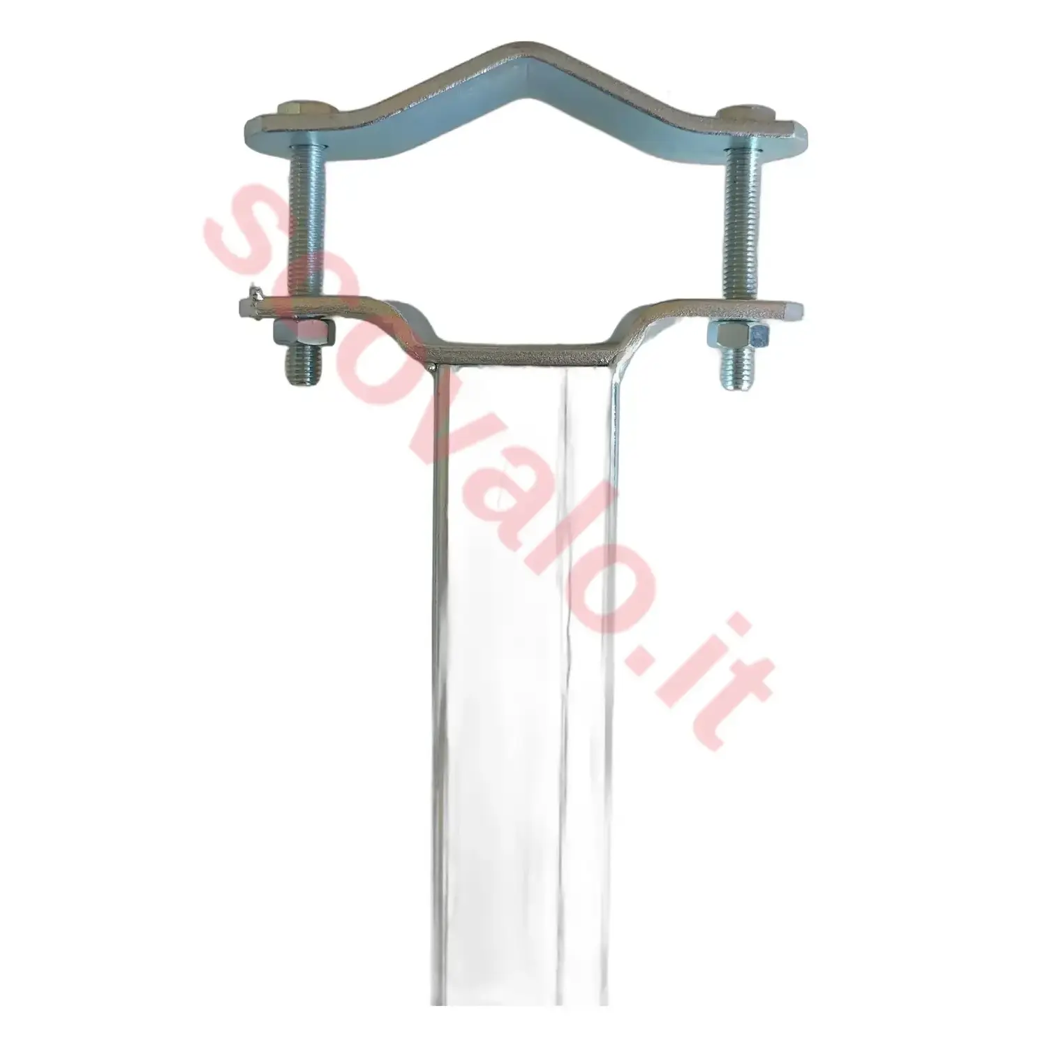 immagine Staffa Zanca Antenna TV 30cm Metallo Zincato Fissaggio Palo 20-60mm