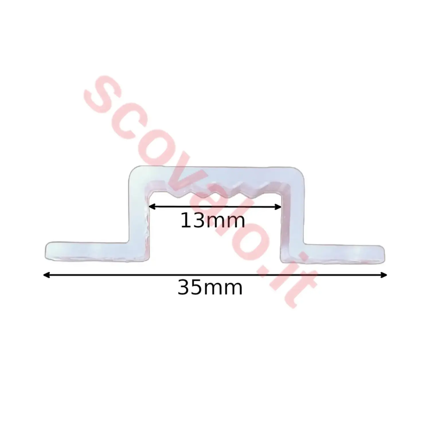 immagine staffa supporto aggancio di fissaggio per striscia led 5050